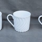 6 coffee cups and saucers Tharaud Limoges form valençay sillage model