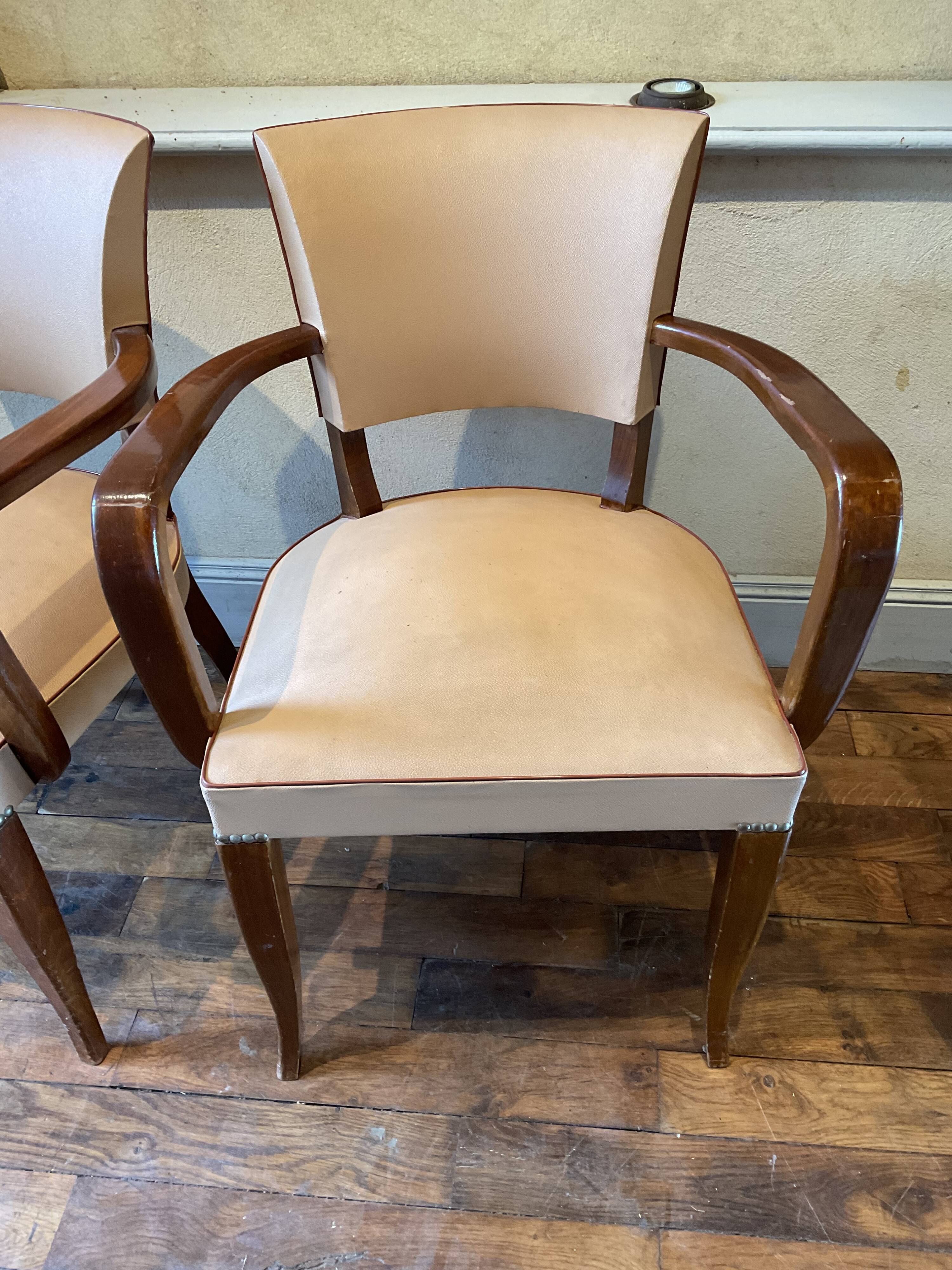 Pair of bridge chairs 60