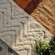 Handmade traditional beni ourain rug, size 2/3 m.