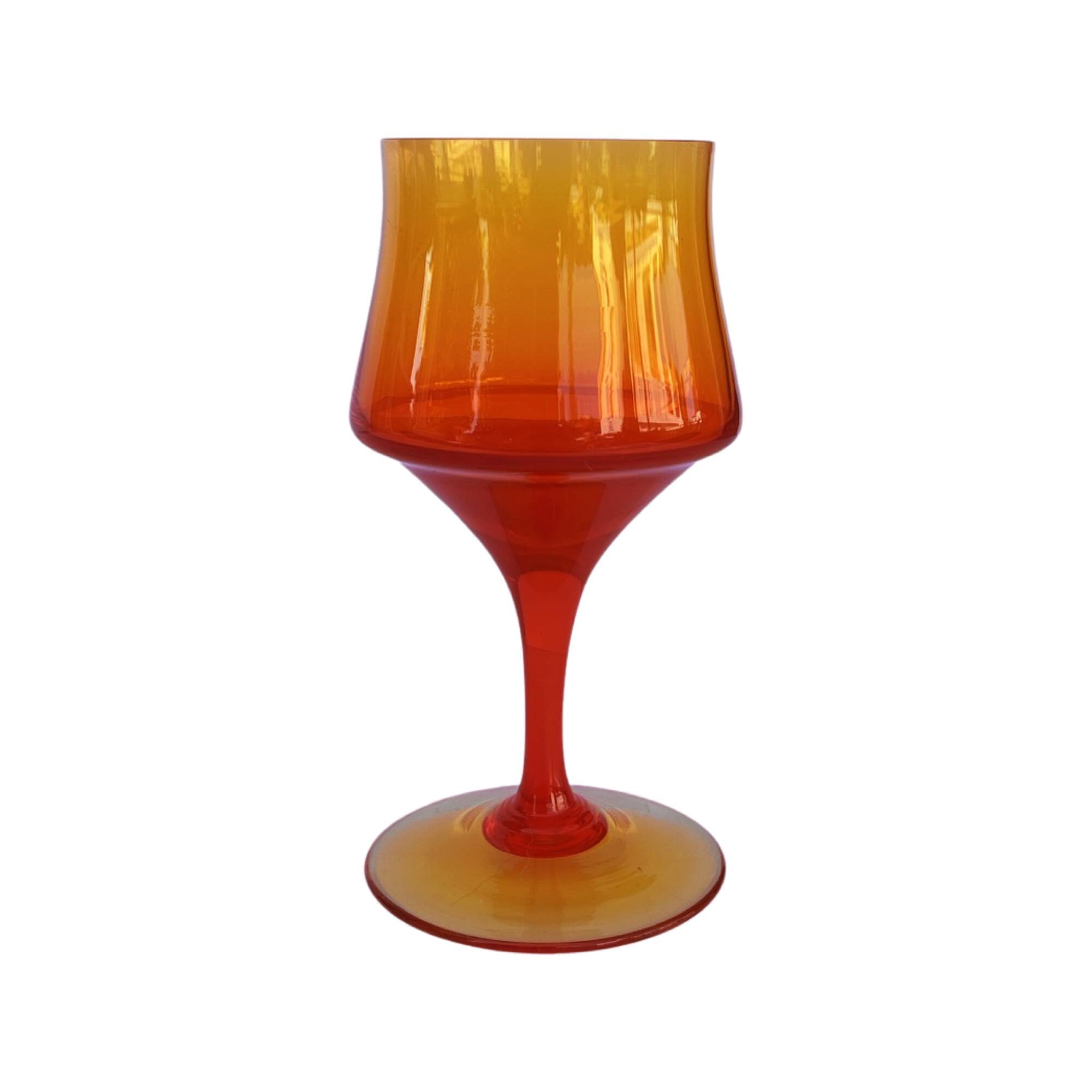 Verre, conçu par Z. Horbowy, Huta Barbara, Pologne dans les années 1970.