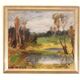 Mid Century Swedish Oil on Canvas – Landscape by Gunnar Ekdahl