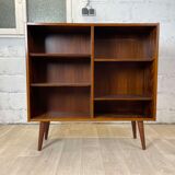Vintage Scandinavian rosewood bookcase by Poul Hundevad, 60s