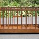 Folding wooden baby park on wheels, vintage park