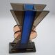 Vase en cristal Ettore Sottsass pour Fontana Arte 1970