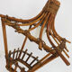 Vintage rattan lamp, old wicker hanging light