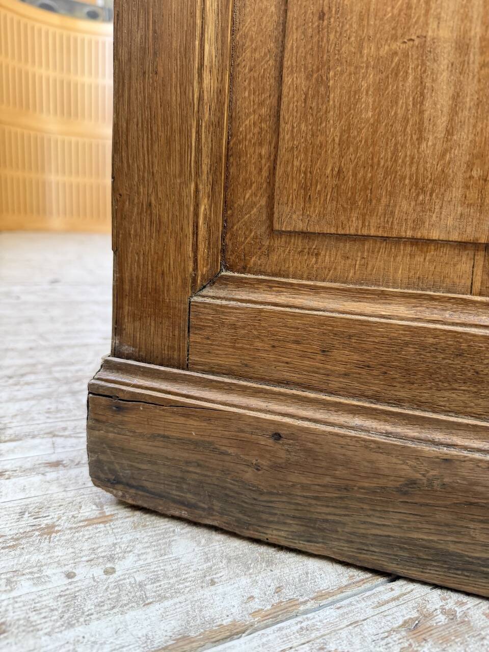 1950s oak office counter