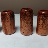Set of 5 vases, stoneware pots signed sirkka 78