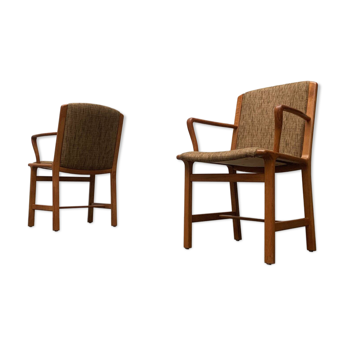 Set of vintage Danish teak chairs