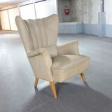 Fauteuil bergère scandinave danois années 50 60