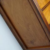 School cabinet bank of vintage Dutch drawers in mid-twentieth century pine