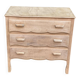 Commode art déco rénovée en bois brut 1930