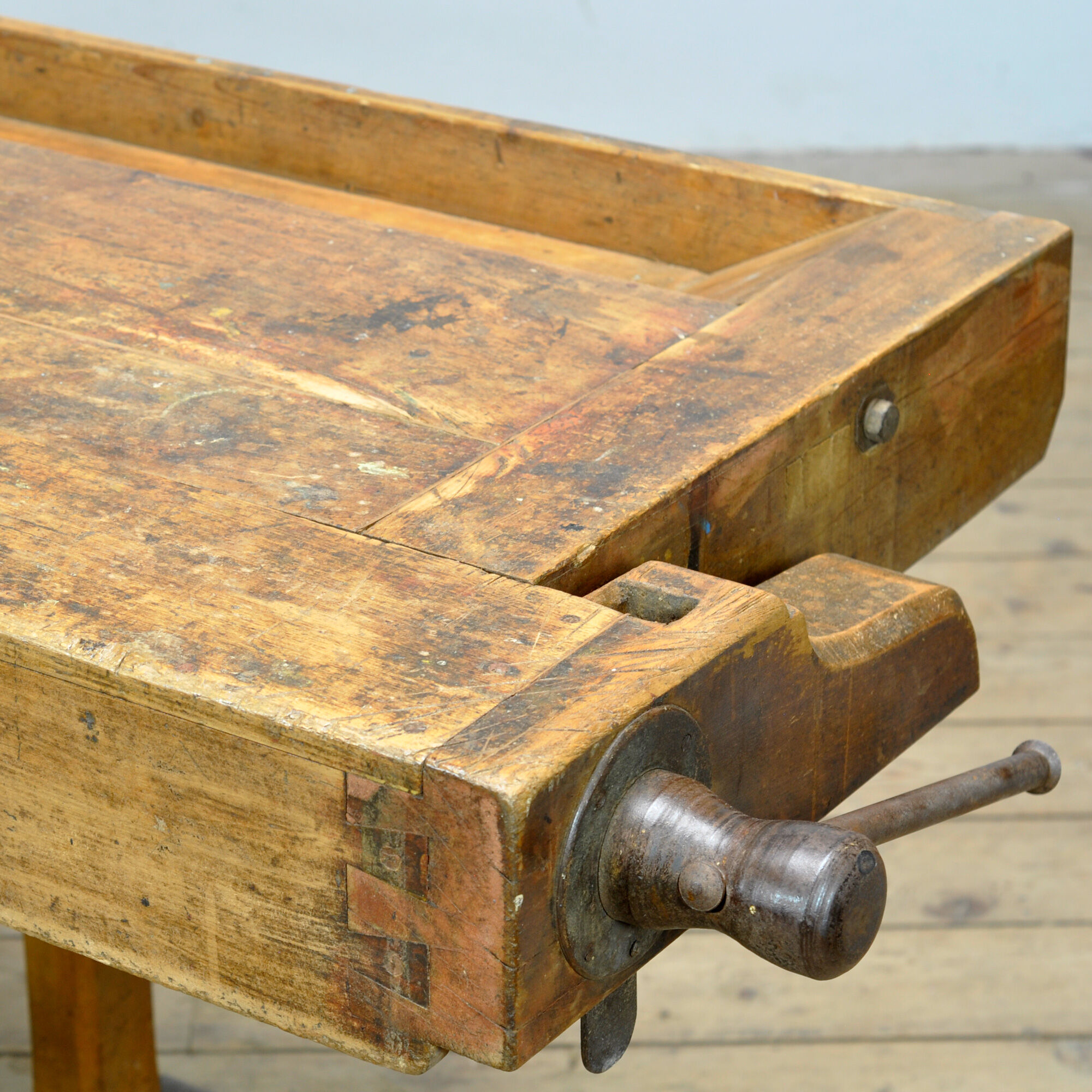 Oak workbench, circa 1920