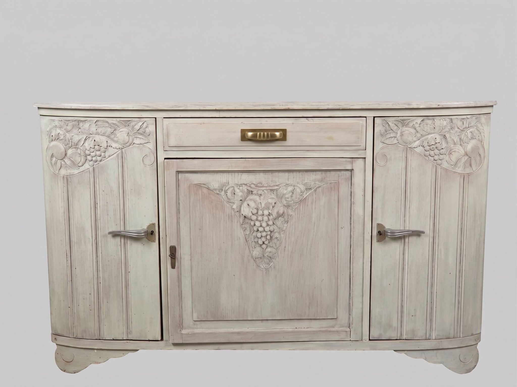 ​Buffet bas Art Déco en bois patiné