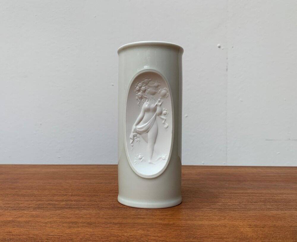 White porcelain vase from mid-century by Bjørn Wiinblad for Rosenthal.