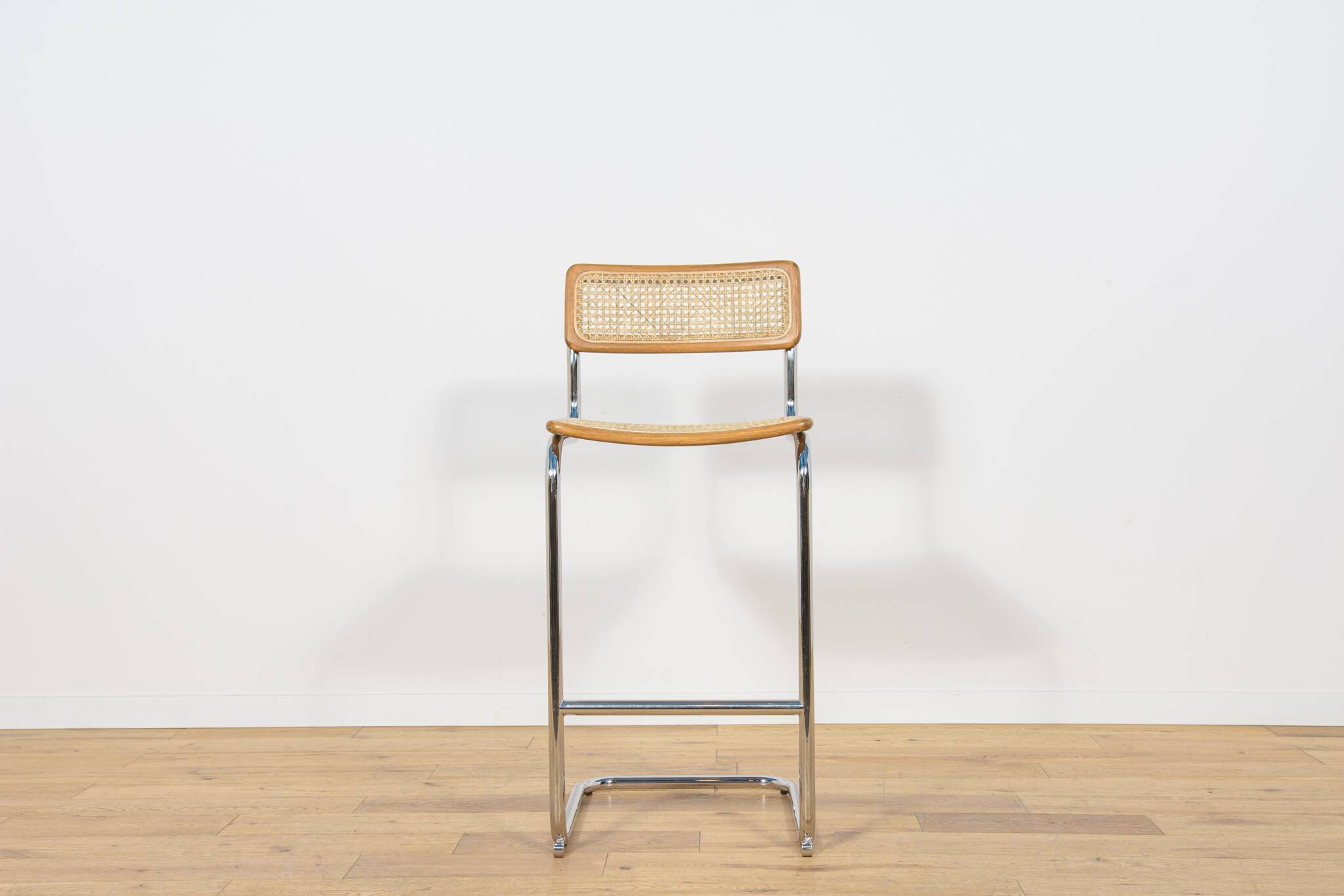 Chrome-Plated Bar Stools Typ Cesca, Italy, 1970s