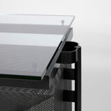 Tesi table & six Seconda 602 chairs by Mario Botta, edit by Alias