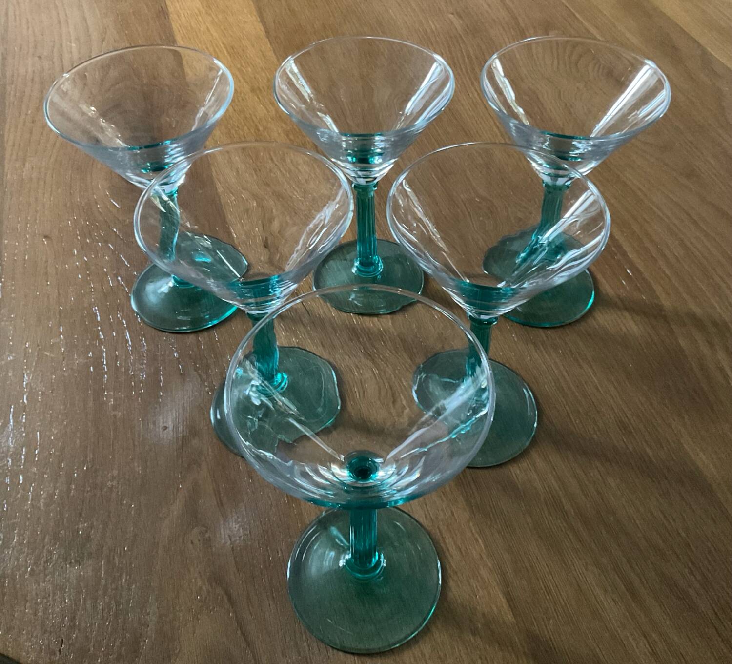 Set of 6 vintage cocktail glasses