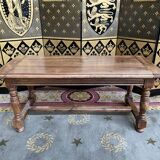 Rustic coffee table in solid walnut