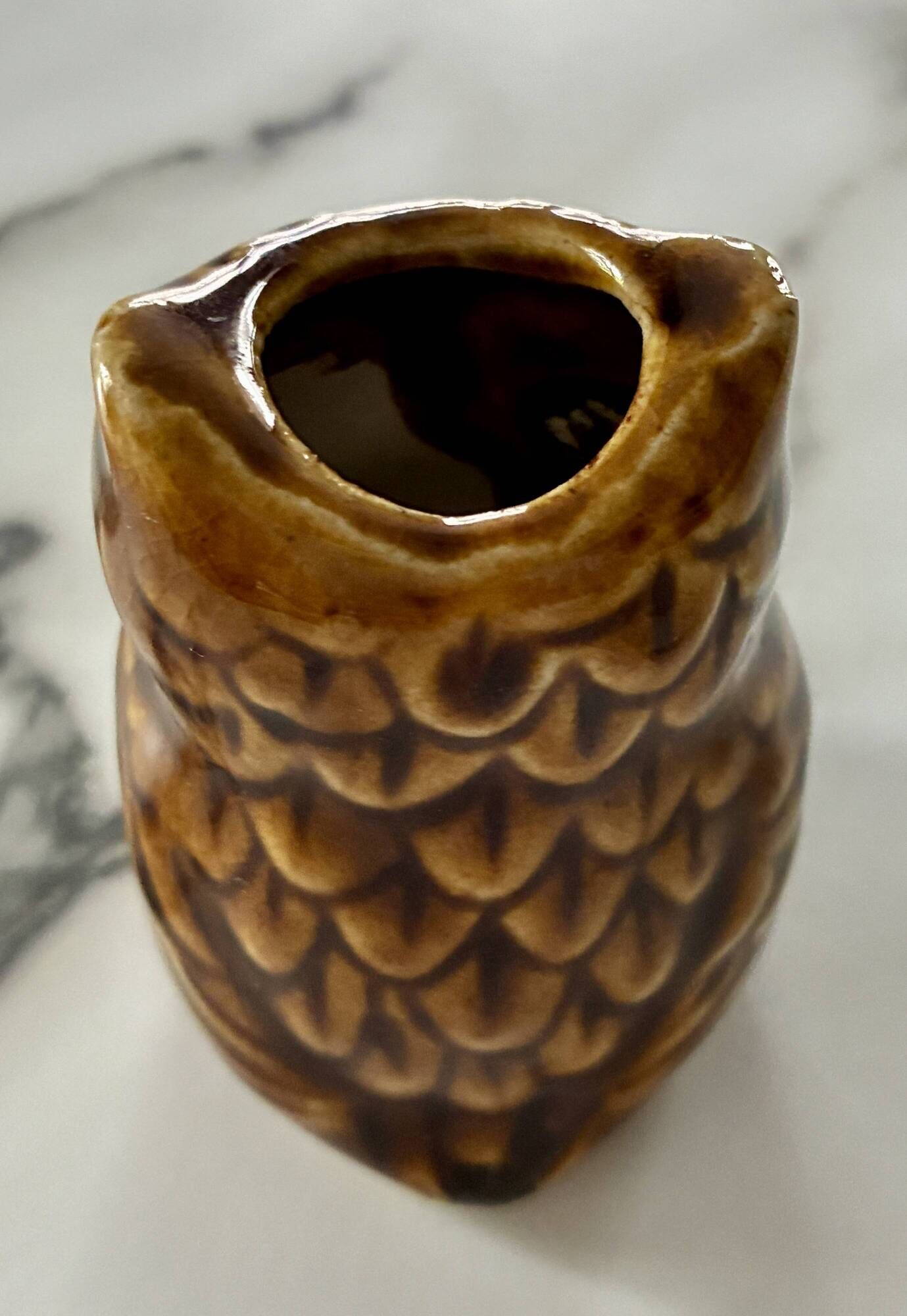 Bougeoir hibou céramique