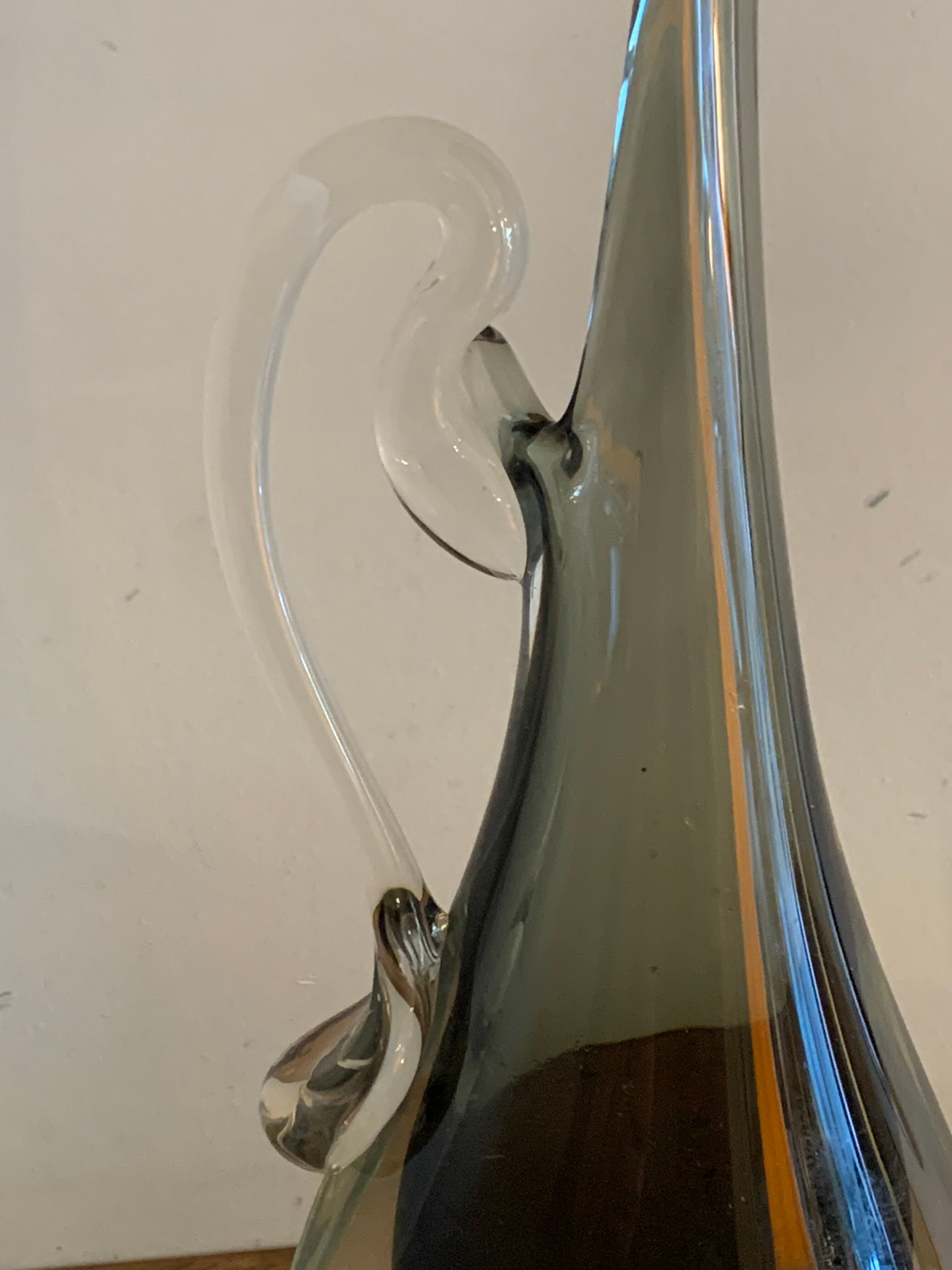 Sommerso Murano glass vase 1960