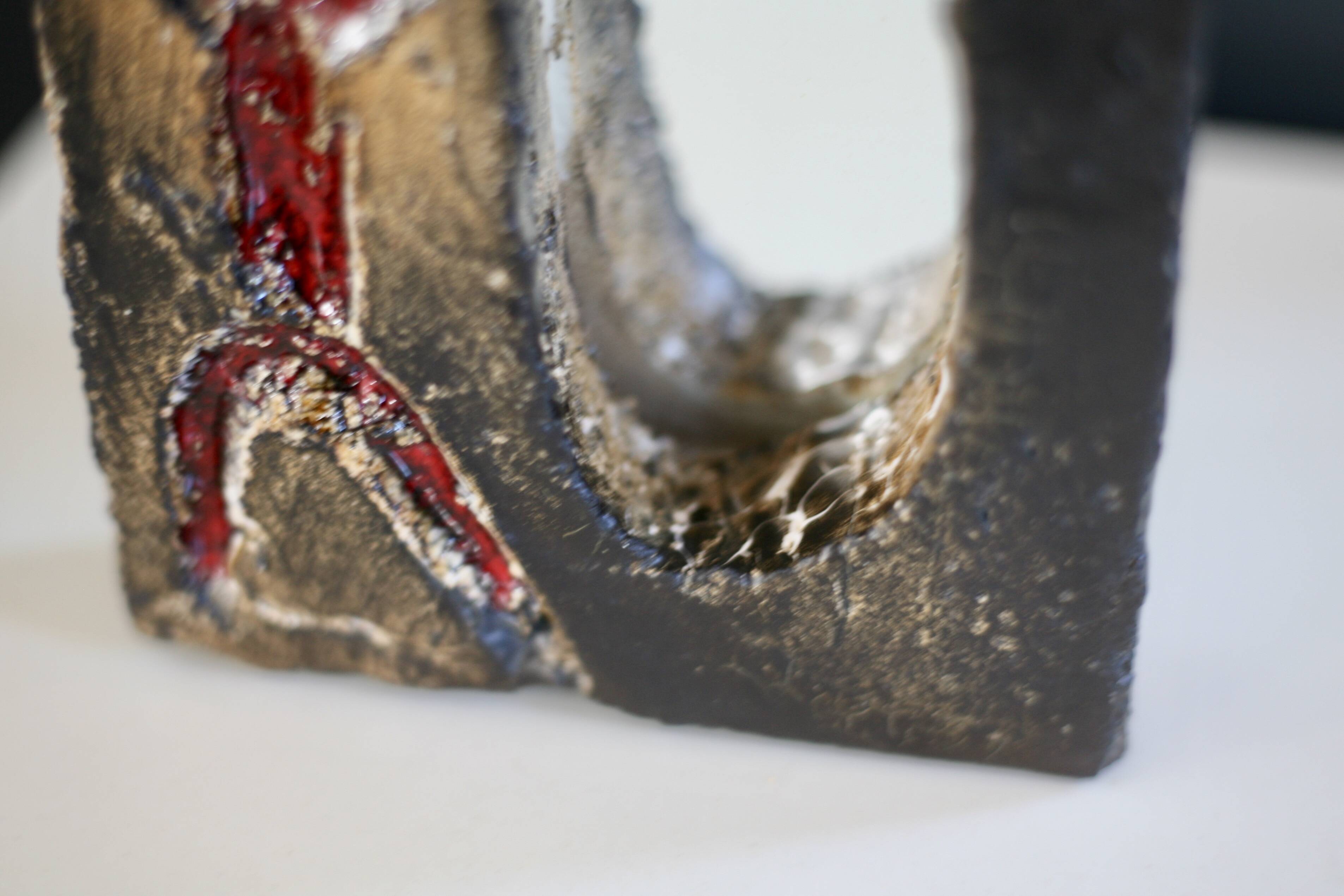 Miroir en céramique, Galerie Palissy, années 60