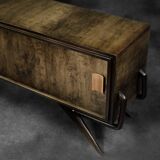 Mid-Century Scandinavian Modern Birch Sideboard with a Futuristic Base, 1960s