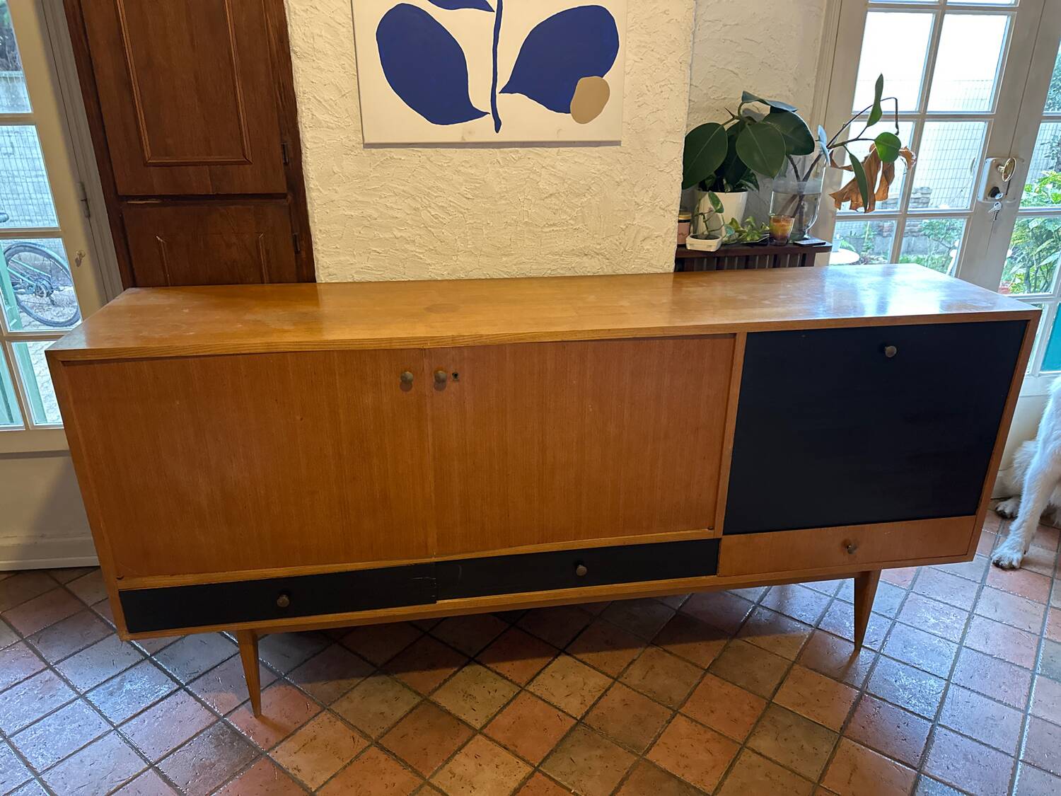 Grand buffet / enfilade vintage Charles Ramos - Édition Castellaneta