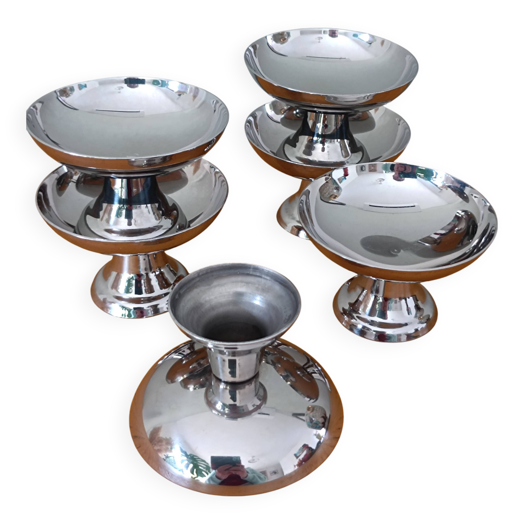 Guy Degrenne ice cream cups, set of 6