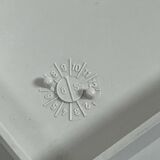 Pair of Glossy White Chairs Kartell 4875 by Carlo Bartoli, 1980s