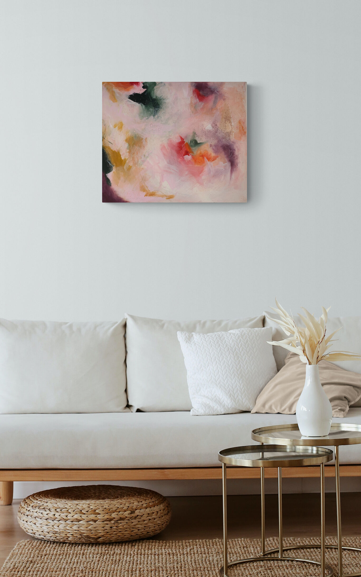 Acrylic on canvas - The tough gets going - 50x60cm, unique piece