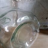 Extended demijohn in transparent glass