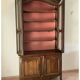 Impressive sideboard, two-part display cabinet in walnut