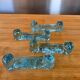 Set of 4 handcrafted glass knife rests - Biot