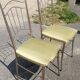 Paire de chaises  metal  vintage