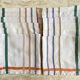 Nappe "style basque" et ses 12 serviettes - 220x146 cm - métis lin/coton