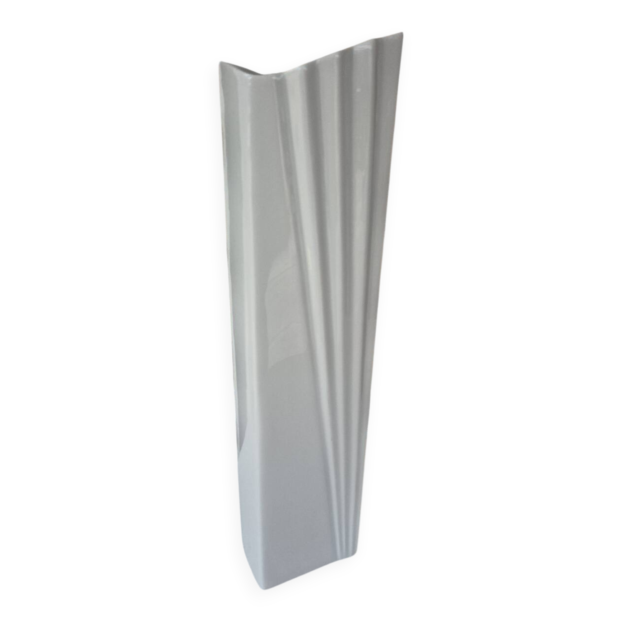 White designer vase