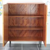 2-door teak cabinet with 50s key