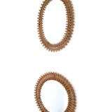 Vintage round wall mirror