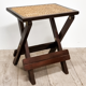 Old stool in cannage