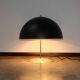 Modern table lamp – 1980s, metal, black shade, 2x E27