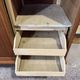 Vintage sliding door wardrobe with mirror - 1970s