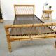 Pair of vintage rattan twin bed
