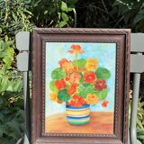 Still life - bouquet - student of Foujita