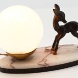 Art Deco fawn lamp