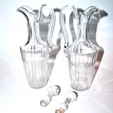 Bottles vinegar in cut crystal baccarat oil and vinegar - near model chicago 1916?