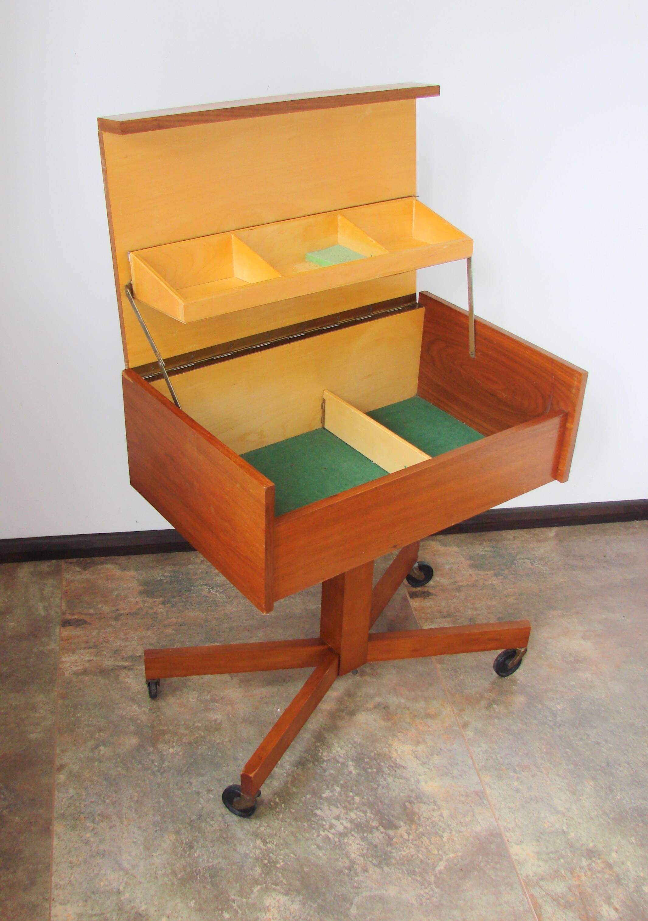 A small cabinet on castors, 1960s.