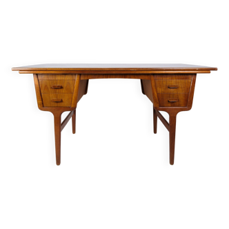 Bureau en bois de teck, design unique, finlandais des années 1960