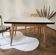 Vintage table in aqua Formica with extensions – Wooden legs