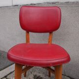 Pair of chairs type red skai bistro