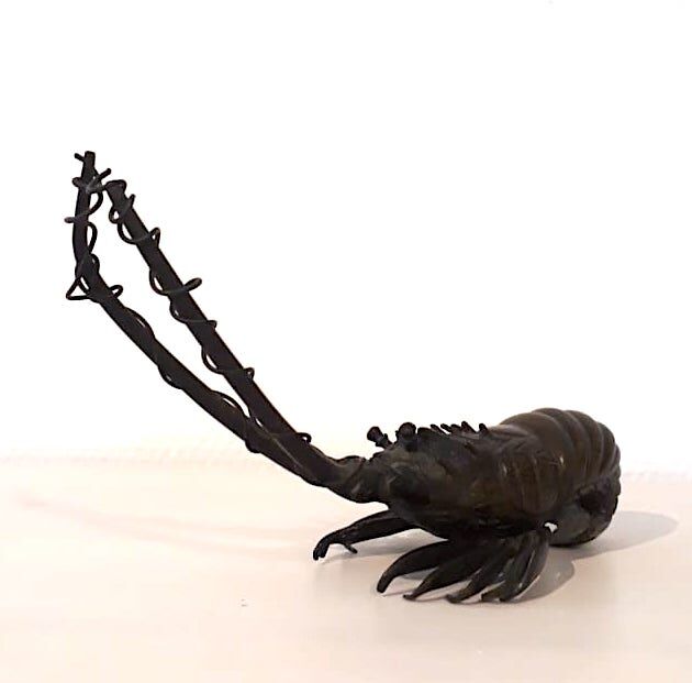 Bronze lobster Okimono Japan circa 1900